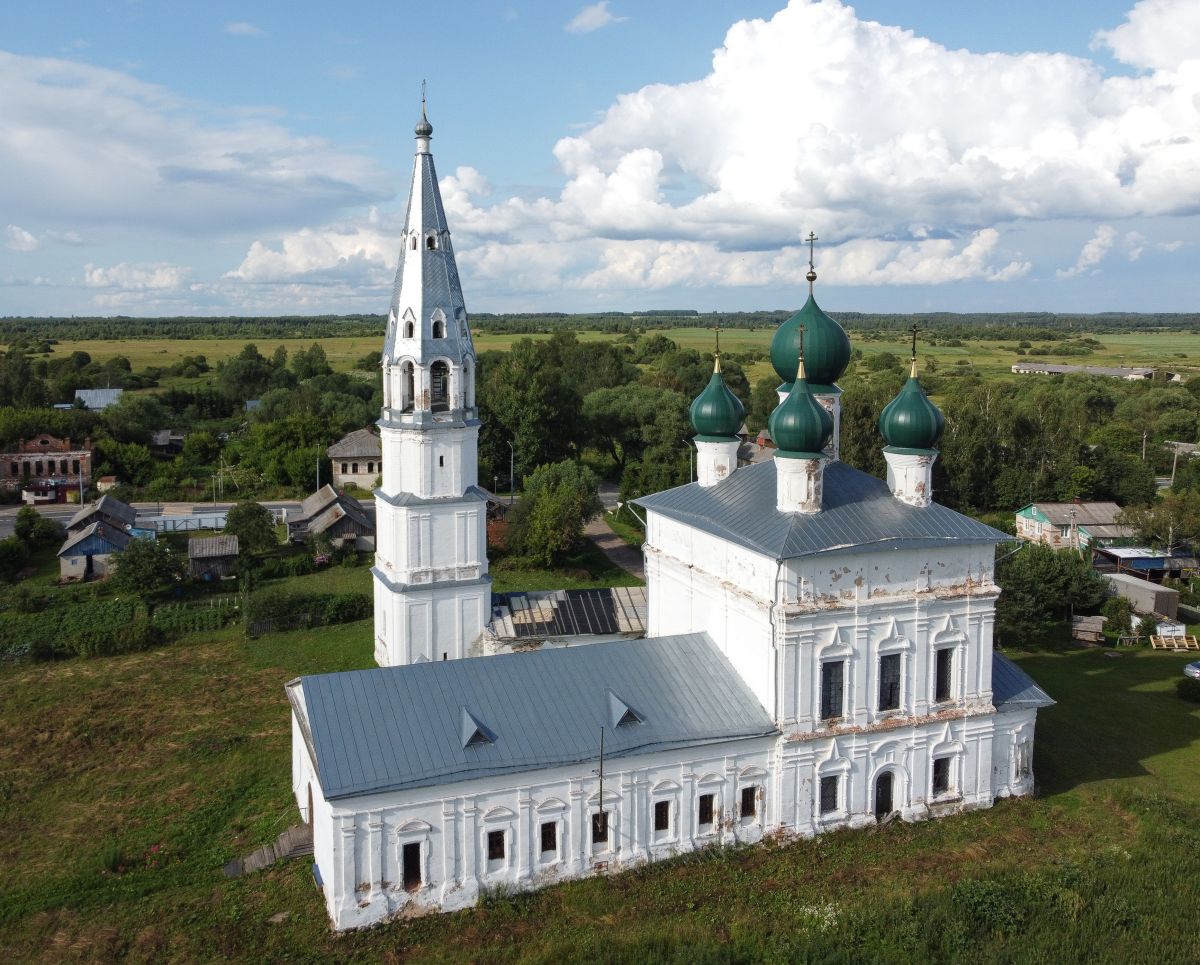 Церковь Казанской иконы Божией Матери, Осенево (Гаврилов-Ямский район, Ярославская область). фасады