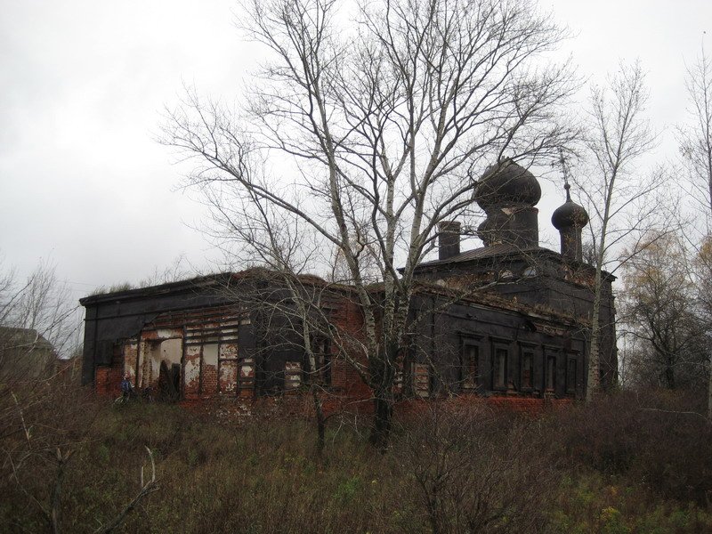 Палец. Церковь Страстной иконы Божией Матери. фасады, Вид с запада