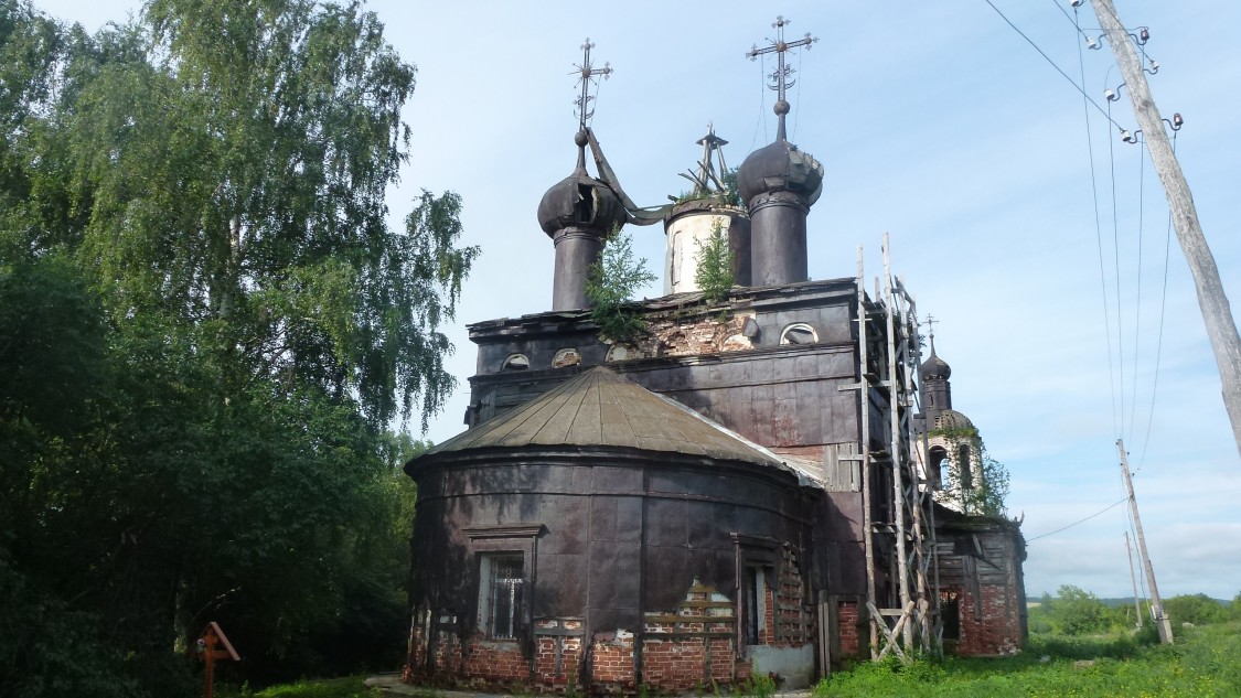 Палец. Церковь Страстной иконы Божией Матери. фасады, Церковь Страстной иконы Божией Матери. Вид церкви со стороны алтаря