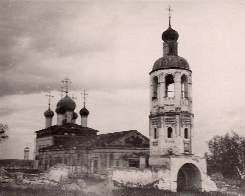 Палец. Церковь Страстной иконы Божией Матери. архивная фотография, Фото середины ХХ века из фондов Нижегородского государственного историко-архитектурного музея-заповедника