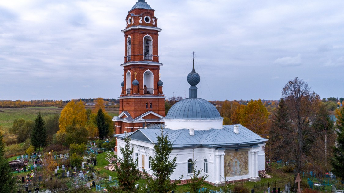 Церковь Богоявления Господня, Новый Некоуз (Некоузский район, Ярославская область). фасады
