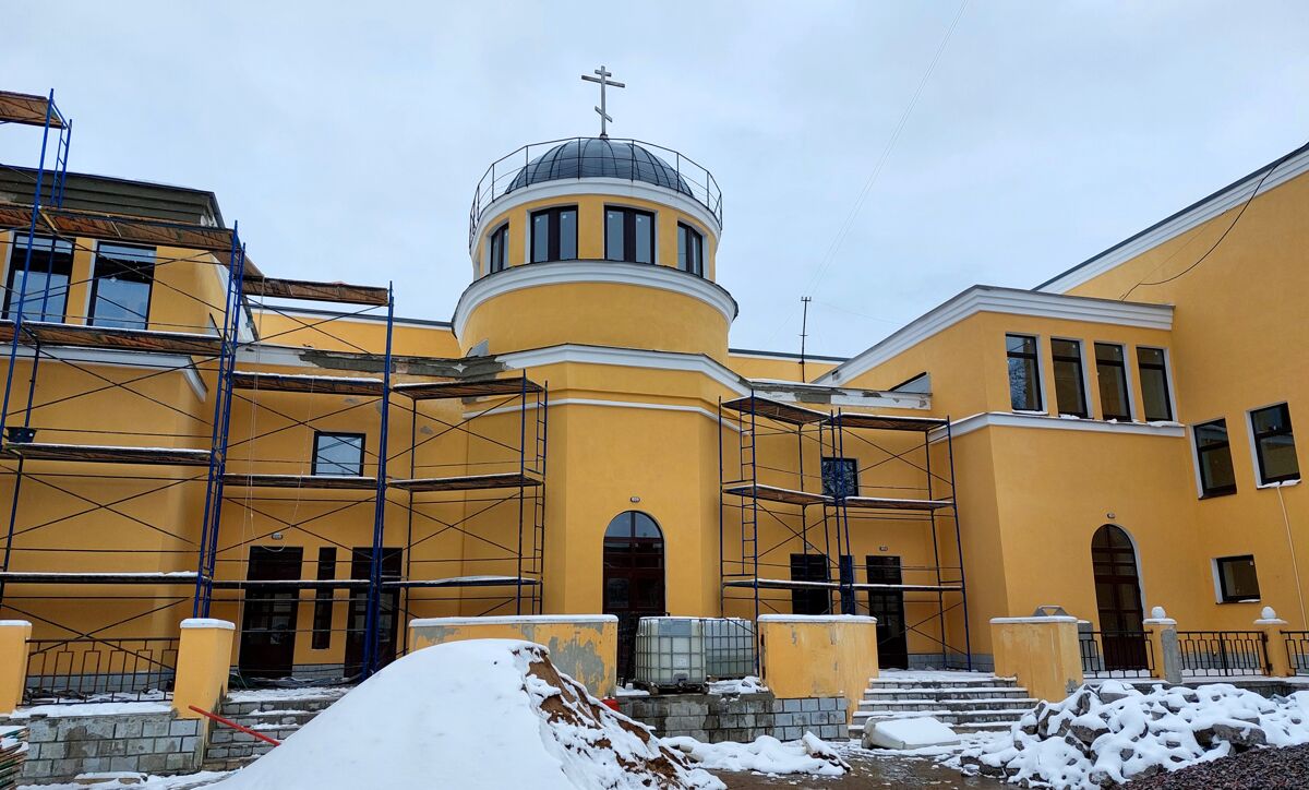 Часовня Тихвинской Иконы Божией Матери при Колпинском морге, Колпино (Санкт-Петербург, Колпинский район, г. Санкт-Петербург). документальные фотографии