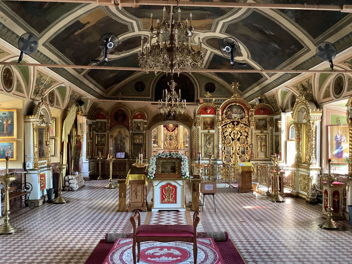 Основной объем, вид с запада, интерьер и убранство. Кафедральный собор Сергия Радонежского, Ливны (Ливенский район и г. Ливны, Орловская область)