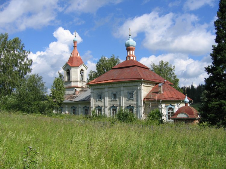 Полыгарец. Церковь Спаса Преображения. фасады