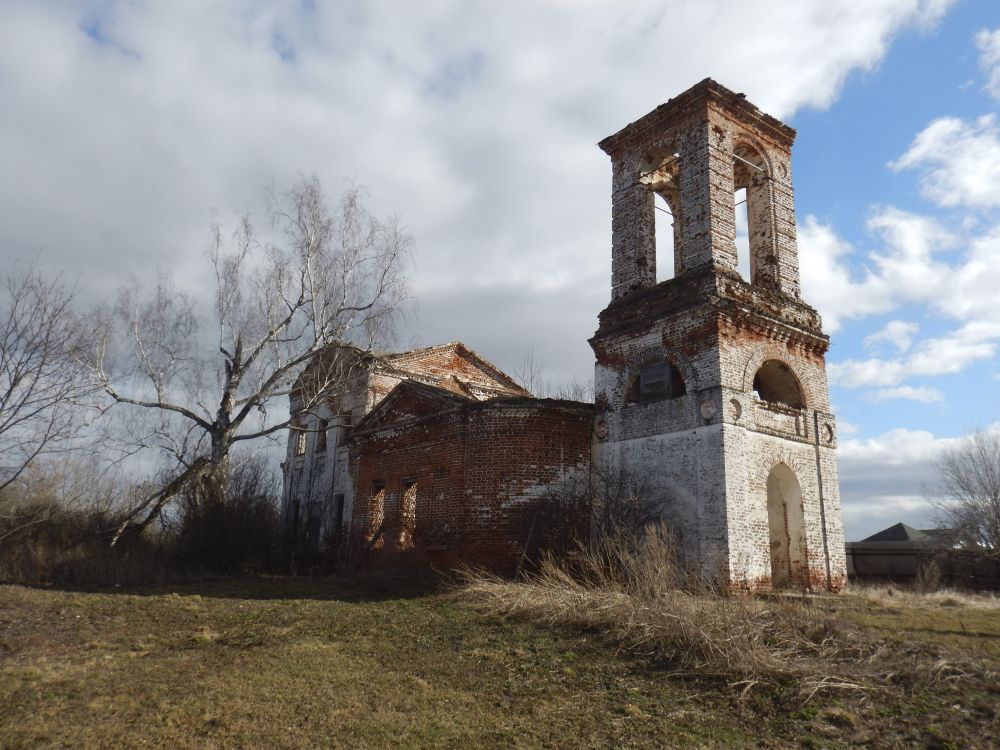 Церковь Воскресения Словущего, Вередеево (Кстовский район, Нижегородская область). фасады, Вид Церкви Воскресения Словущего с северо-западной стороны