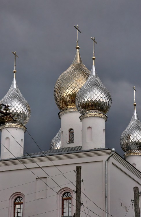 Погост-Крест. Монастырь Креста Господня. Церковь Воздвижения Креста Господня. архитектурные детали