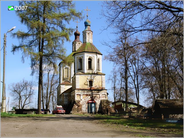 Жерехово. Церковь Сергия Радонежского. фасады, Вид с запада