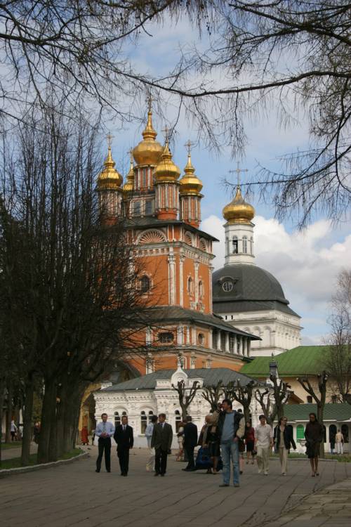 Сергиев Посад. Троице-Сергиева Лавра. Надвратная церковь Рождества Иоанна Предтечи. архитектурные детали