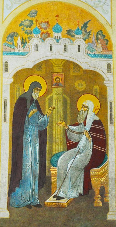 Троице-Сергиева Лавра. Надвратная церковь Рождества Иоанна Предтечи, Сергиев Посад (Сергиево-Посадский городской округ, Московская область). дополнительная информация, Житие Преподобного Сергия Радонежского