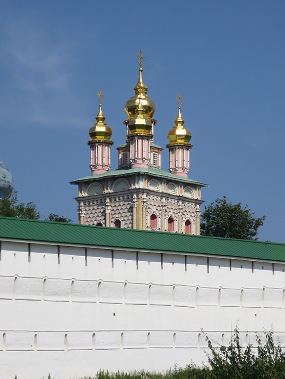 Троице-Сергиева Лавра. Надвратная церковь Рождества Иоанна Предтечи, Сергиев Посад (Сергиево-Посадский городской округ, Московская область). архитектурные детали