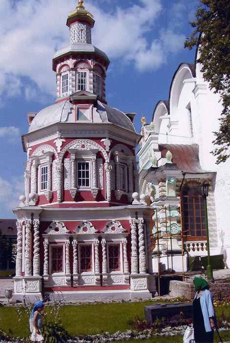 Троице-Сергиева Лавра. Надкладезная часовня, Сергиев Посад (Сергиево-Посадский городской округ, Московская область). фасады, 	      