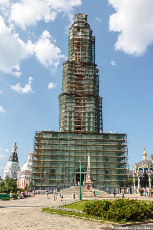 Сергиев Посад. Троице-Сергиева Лавра. Колокольня. документальные фотографии, Во время реставрации 2013 года