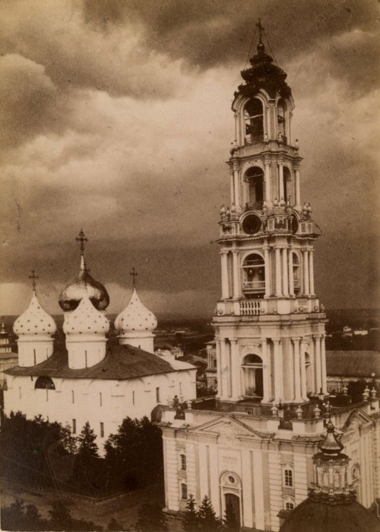 Троице-Сергиева Лавра. Колокольня, Сергиев Посад (Сергиево-Посадский городской округ, Московская область). архивная фотография, Фото конца XIX - начала XX в.