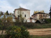 Храмовый комплекс. Церкви Троицы Живоначальной и Преображения Господня, вид с юго-запада<br>, Улома, Череповецкий район, Вологодская область