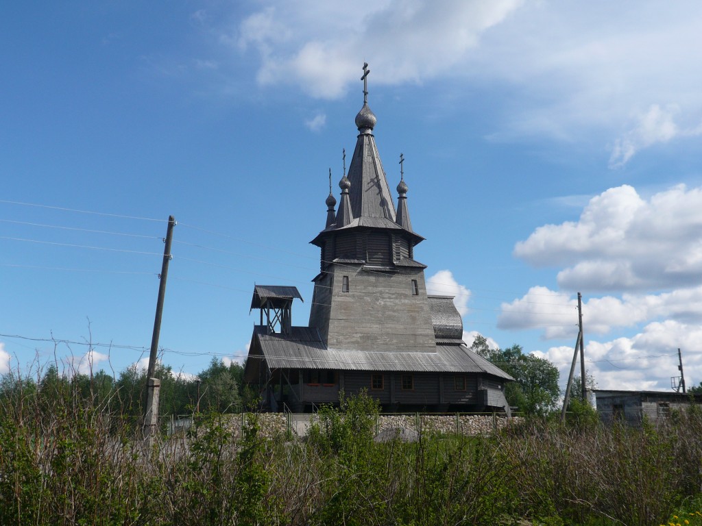 Повенец. Церковь Николая Чудотворца. общий вид в ландшафте