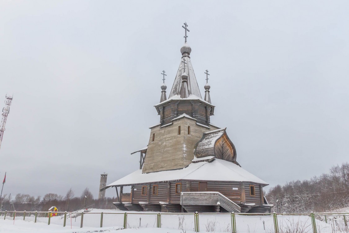 Повенец. Церковь Николая Чудотворца. фасады, Вид с юго-востока
