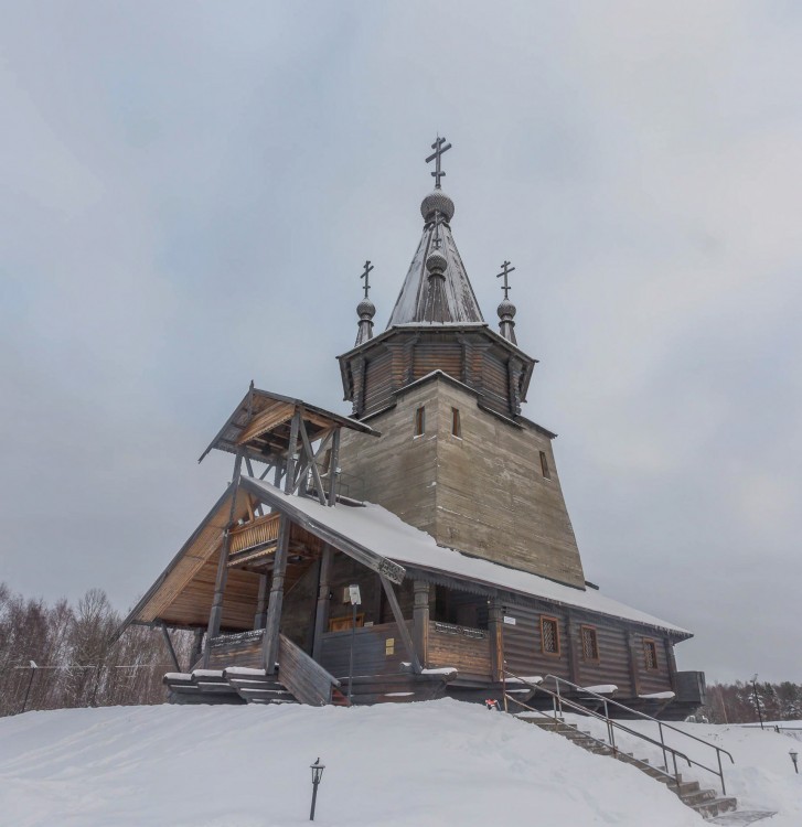 Повенец. Церковь Николая Чудотворца. фасады, Вид с юго-запада