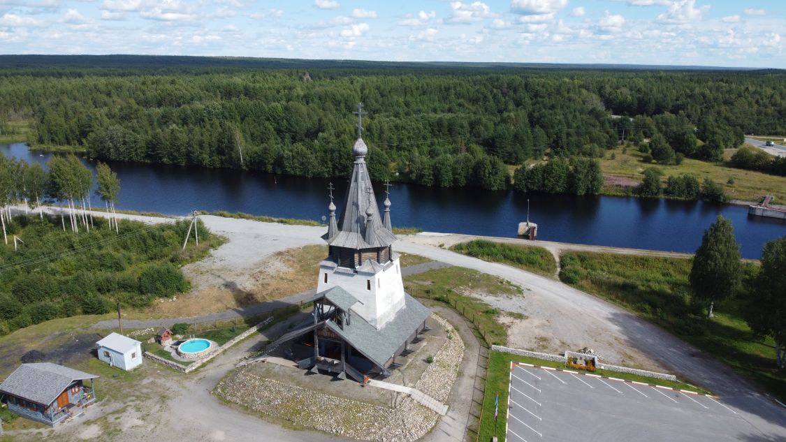 Церковь Николая Чудотворца, Повенец (Медвежьегорский район, Республика Карелия). общий вид в ландшафте