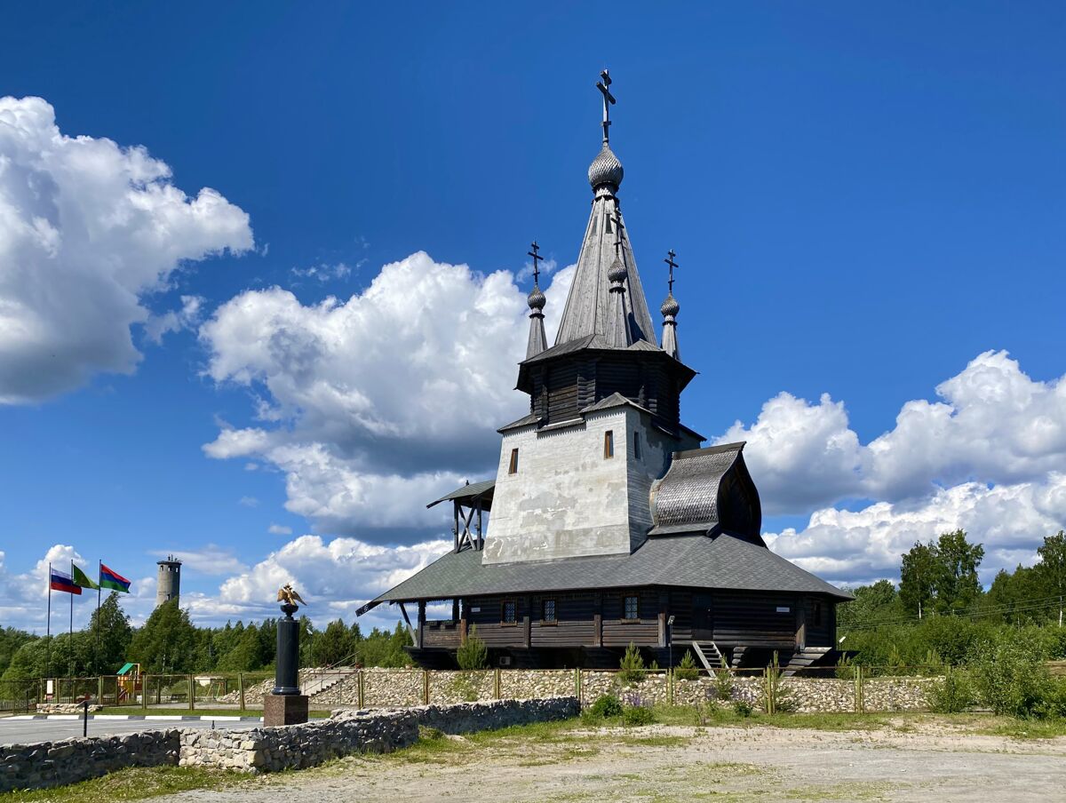 Церковь Николая Чудотворца, Повенец (Медвежьегорский район, Республика Карелия). фасады, Вид с юго-востока
