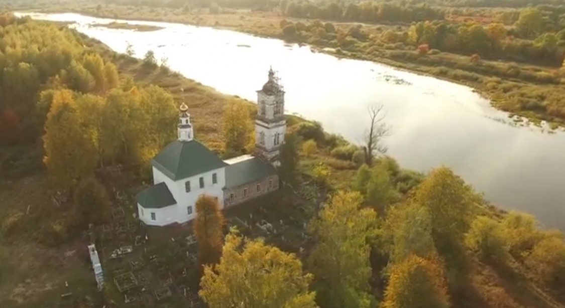 Кинешемский погост, урочище. Церковь Николая Чудотворца. фасады