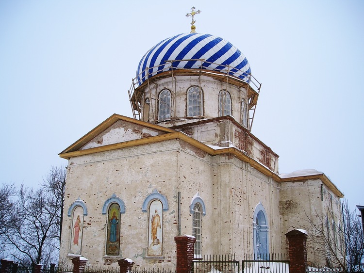 Бирск. Троицкий женский монастырь. Церковь Михаила Архангела. общий вид в ландшафте