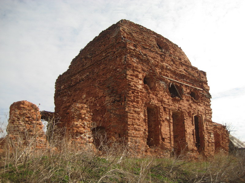 Троицкое 1-е. Церковь Троицы Живоначальной. фасады, Вид с юга