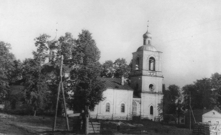 Церковь Вознесения Господня, Нововоскресенское (Александровский район, Владимирская область). архивная фотография, Вид церкви 1950-е гг.