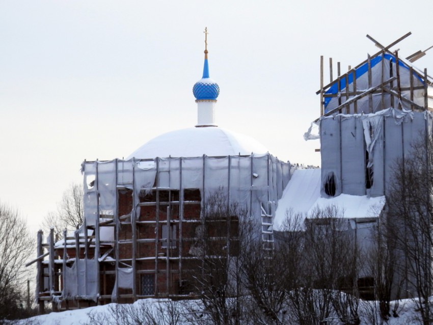 Церковь Успения Пресвятой Богородицы, Борзецово (Рузский городской округ, Московская область). документальные фотографии