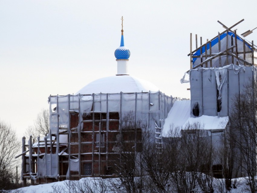 Борзецово. Церковь Успения Пресвятой Богородицы. документальные фотографии