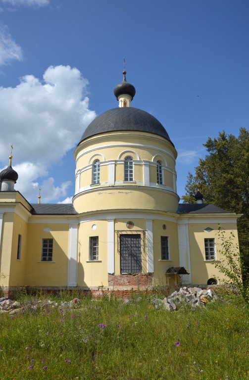 Церковь Спаса Всемилостивого, Нововолково (Рузский городской округ, Московская область). фасады, Вид на основной объем церкви