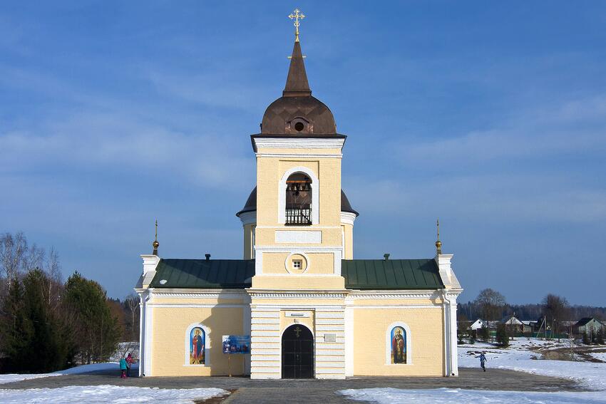 Воскресенское. Церковь Воскресения Словущего. фасады, западный фасад