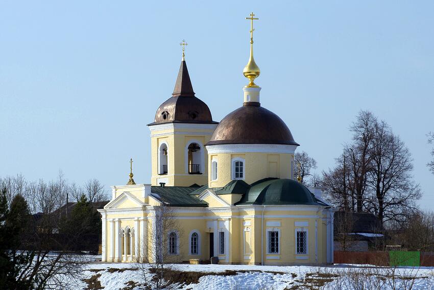 Церковь Воскресения Словущего, Воскресенское (Рузский городской округ, Московская область). фасады, вид с юго-востока