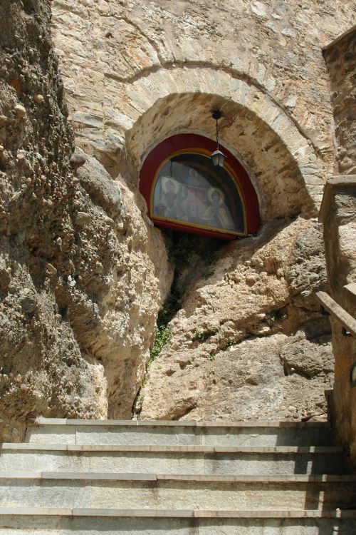 Святого Варлаама (Всех Святых), монастырь, Метеоры (Μετέωρα) (Фессалия (Θεσσαλία), Греция). фасады