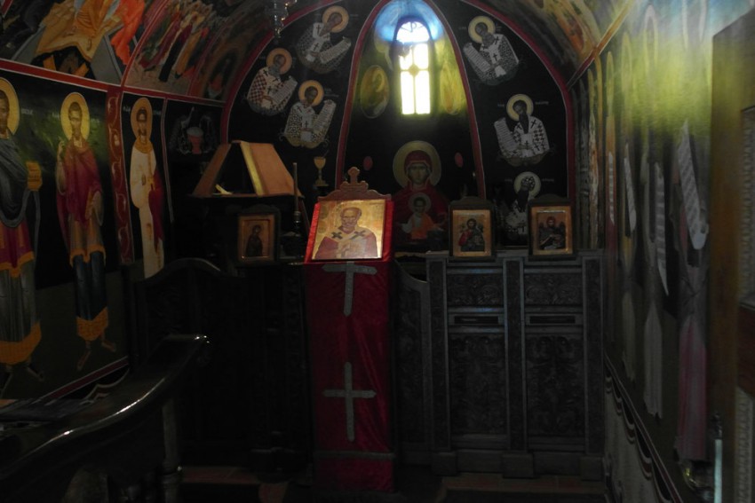 Святого Варлаама (Всех Святых), монастырь, Метеоры (Μετέωρα) (Фессалия (Θεσσαλία), Греция). интерьер и убранство