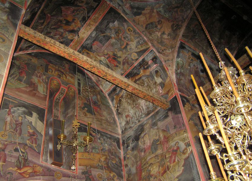 Святого Варлаама (Всех Святых), монастырь, Метеоры (Μετέωρα) (Фессалия (Θεσσαλία), Греция). интерьер и убранство