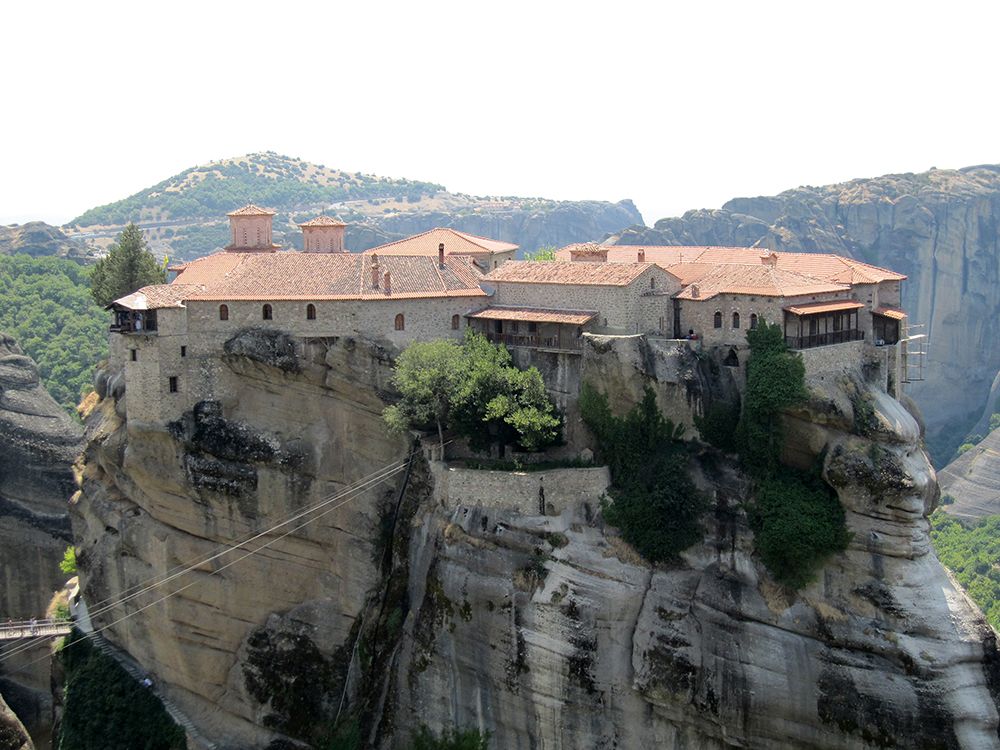 Святого Варлаама (Всех Святых), монастырь, Метеоры (Μετέωρα) (Фессалия (Θεσσαλία), Греция). фасады