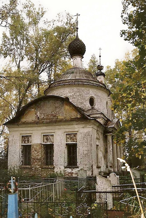 Вощажниково. Церковь Спаса Преображения. фасады, Вид с востока.