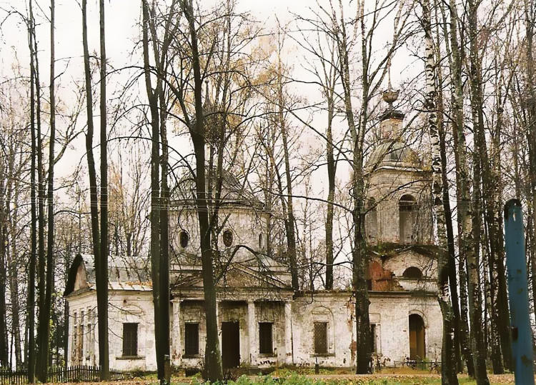 Вощажниково. Церковь Спаса Преображения. фасады, Вид с севера.