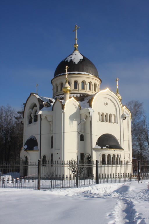 Церковь Луки (Войно-Ясенецкого) при 3 ЦВКГ им. А.А. Вишневского, Новый (Красногорский городской округ, Московская область). фасады