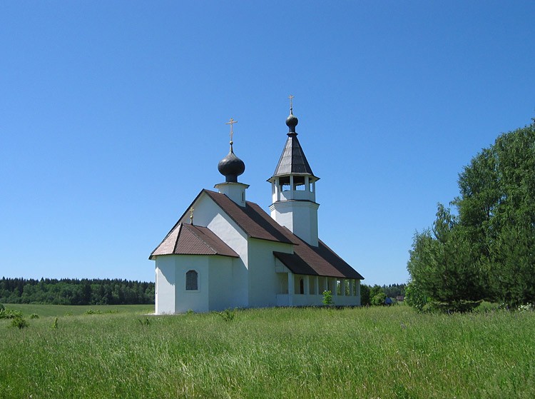 Церковь Смоленской иконы Божией Матери, Подолино (Солнечногорский городской округ, Московская область). общий вид в ландшафте