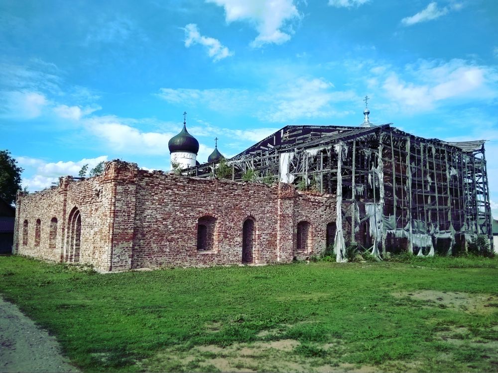 Сельцо. Троицкий Михаило-Клопский монастырь. Церковь Николая Чудотворца. фасады