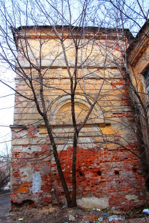 Церковь Смоленской  иконы Божией Матери, Калуга (Калуга, город, Калужская область). фасады, Нижние ярусы колокольни, вид с юга
