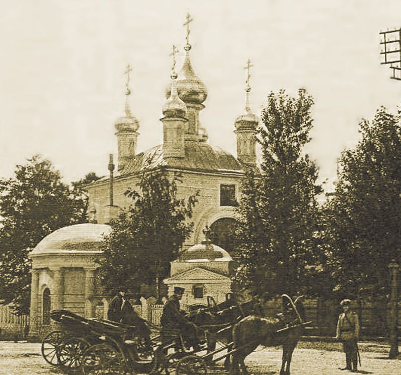 Калуга. Церковь Смоленской  иконы Божией Матери. архивная фотография, Вид с северо-востока на фото конца 19 века из архива епархии