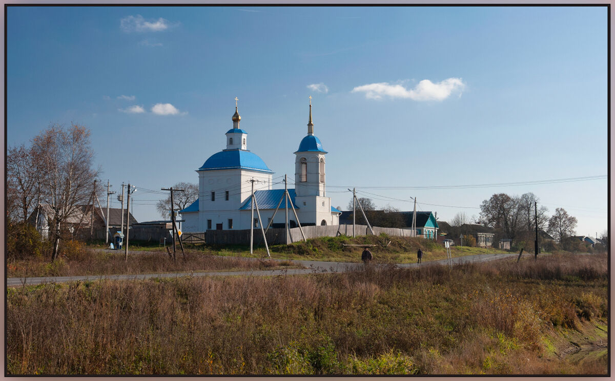 Церковь Рождества Пресвятой Богородицы, Тимашово (Боровский район, Калужская область). общий вид в ландшафте