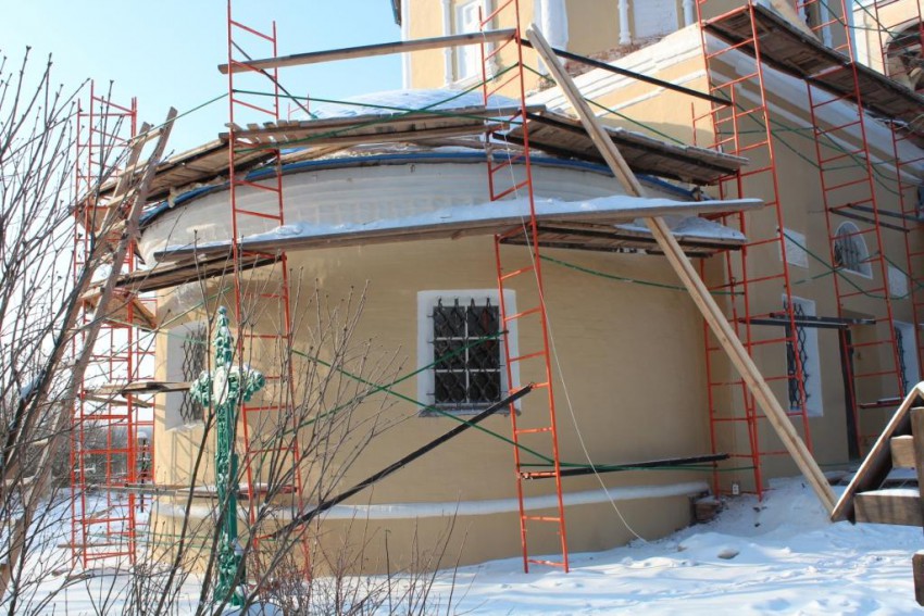 Церковь Покрова Пресвятой Богородицы, Карижа (Малоярославецкий район, Калужская область). дополнительная информация, Апсида