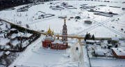 Церковь Михаила Архангела, Вид с высоты<br>, Красное, Боровский район, Калужская область