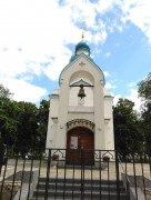 Церковь Александра Невского, Вид спереди на большой колокол над входом, Даугавпилс, Даугавпилс, город, Латвия