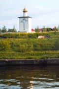Часовня Новомучеников и исповедников Церкви Русской, Вид с канала им. Москвы<br>, Павельцево, Мытищинский городской округ и гг. Долгопрудный, Лобня, Московская область