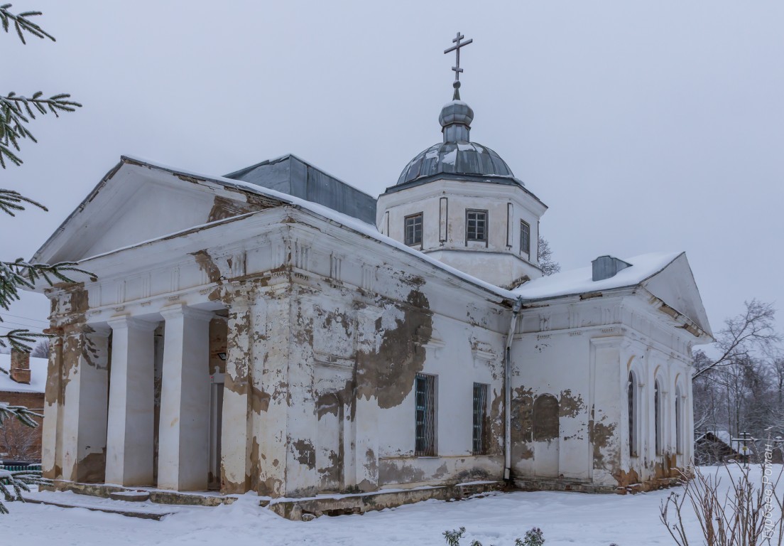 Церковь Андрея Стратилата, Алексино (Дорогобужский район, Смоленская область). фасады, Вид с северо-запада