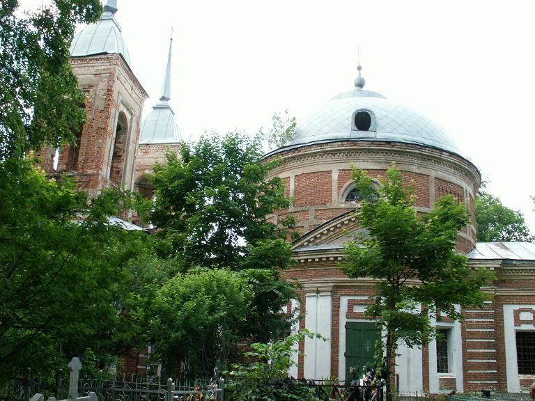 Церковь Спаса Преображения, Липецы (Новодугинский район, Смоленская область). фасады, Вид с юга.